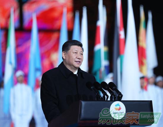 2019年4月28日，習近平出席2019年中國北京世界園藝博覽會開幕式并發(fā)表重要講話。新華社記者鞠鵬攝