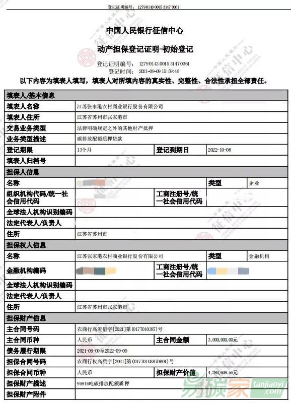 300萬(wàn)元！張家港發(fā)放蘇州首單“碳權(quán)貸”